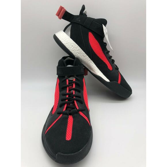 adidas Posterize Men's Basketball Core Black Shock Red Silver EG6879 Size 11 - Picture 4 of 12